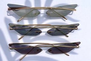 Aluj Bae - Aluj  Brown Lens Cat Eye Retro Sunglasses SS22