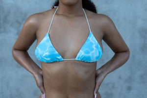 Agua - Aluj Water Print Bikini Top SS22 (TOP ONLY)